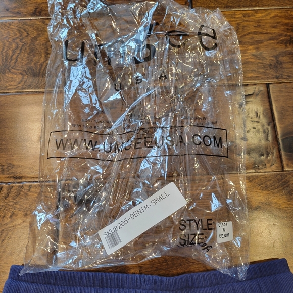 NWT Umgee Shorts Size S Denim Blue - Picture 6 of 7